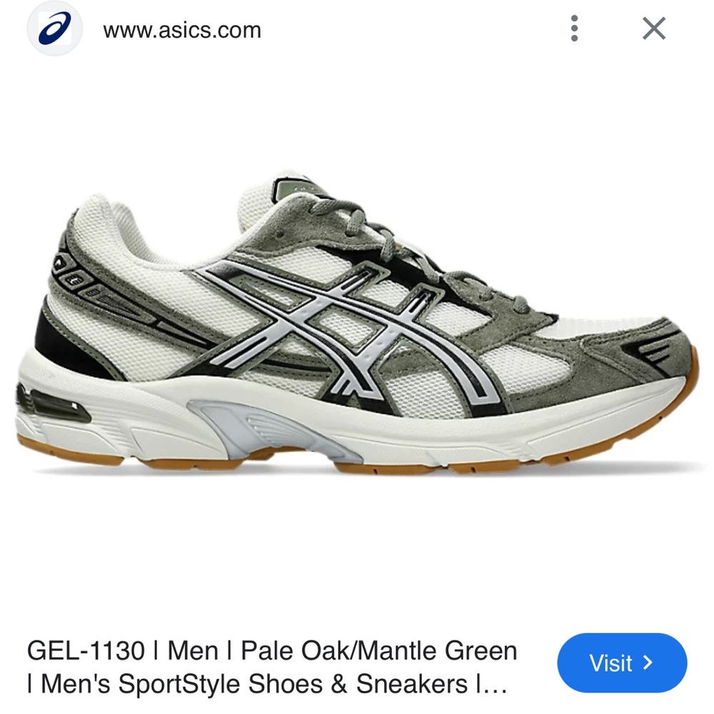 ASICS Men's Sneakers - Gray and White